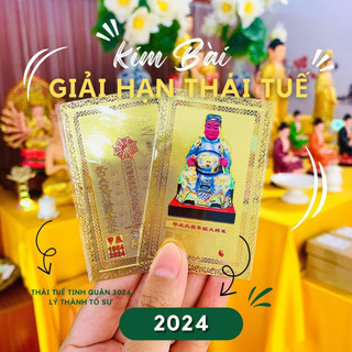 Thẻ Kim Bài Thái Tuế 2024 Bỏ Bóp Ví Cho Người Tuổi: THÌN - TUẤT - MÙI - MÃO - SỬU 