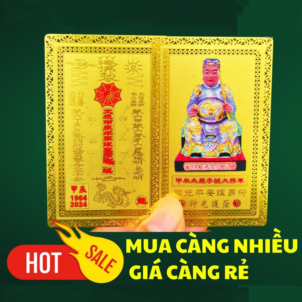 Thẻ Kim Bài Thái Tuế 2024 Bỏ Bóp Ví Cho Người Tuổi: THÌN - TUẤT - MÙI - MÃO - SỬU