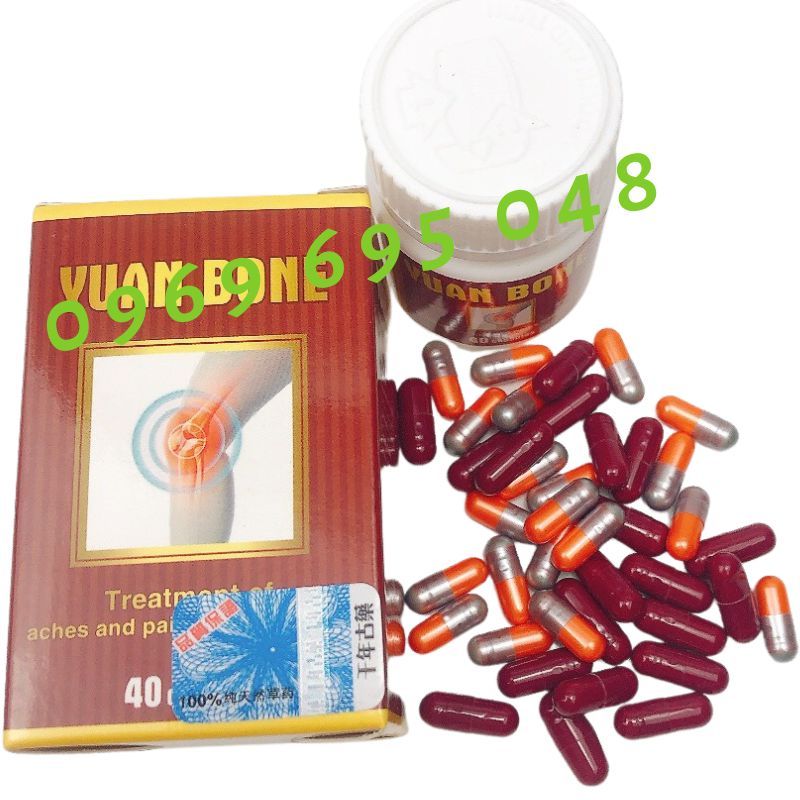 Yuan Bone - Dưỡng Khớp, Giúp Giảm Đau Nhức Xương Khớp, Thấp Khớp 40 Viên