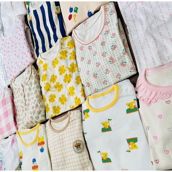 Bộ cotton thu đông xuất Hàn cho bé nhiều hình Link 1