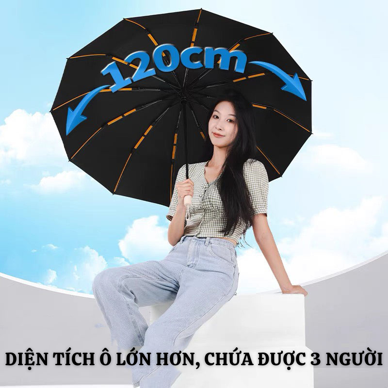 Dù Che Mưa NAMIKO 84 Nan Đóng Mở Tự Động Gấp Gọn Ngăn Tia UV Cao Cấp