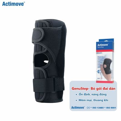 Bó gối X Dây Đai Dán Cao Cấp Có Nẹp 2 Bên - Actimove GenuStep