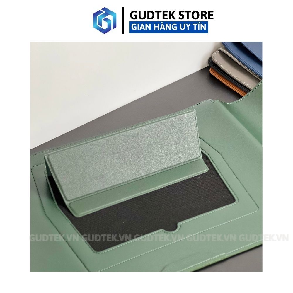 Bao Da Macbook Đa Năng, Bao Da Laptop Kiêm Giá Đỡ, Lót Chuột