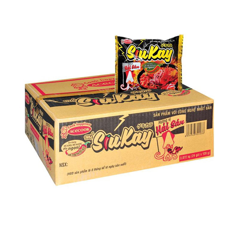 Gói mì SIUKAY Acecook 7 cấp độ 124g