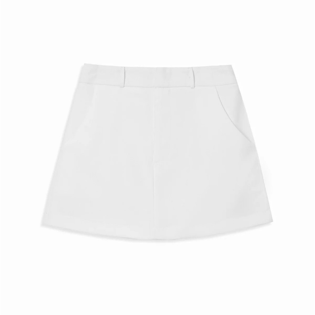 Quần Váy Mini Skirt Form Chữ A Màu Trắng Đen