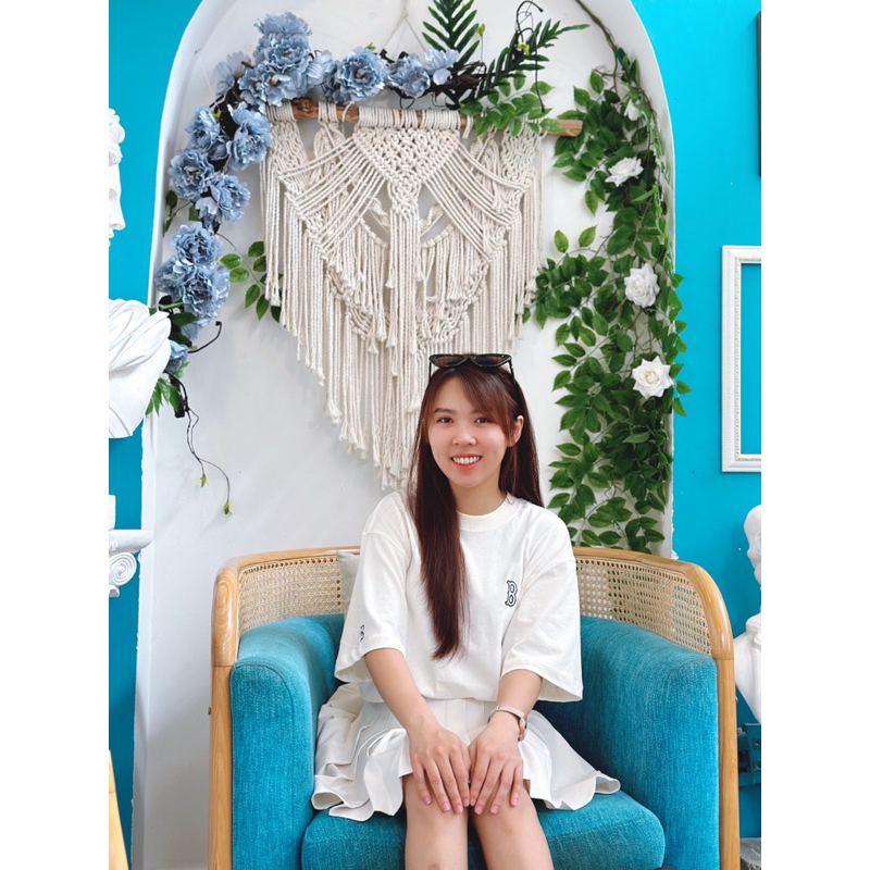 Áo thun Unisex logo small MLB