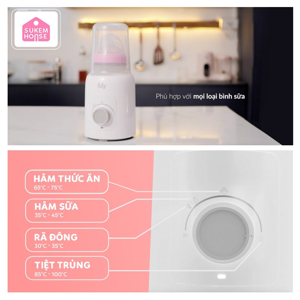 Máy hâm sữa và tiệt trùng Mono 6 – Fatzbaby FB3001TN