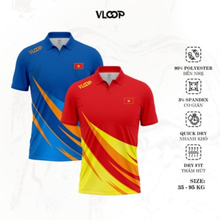 Áo Polo Thể Thao VLOOP, Áo Thể Thao, Áo Bóng Bàn, Áo Cầu Lông Nam Nữ Có Cổ Thoáng Khí Thấm Hút Tốt - BST NEW WAVE