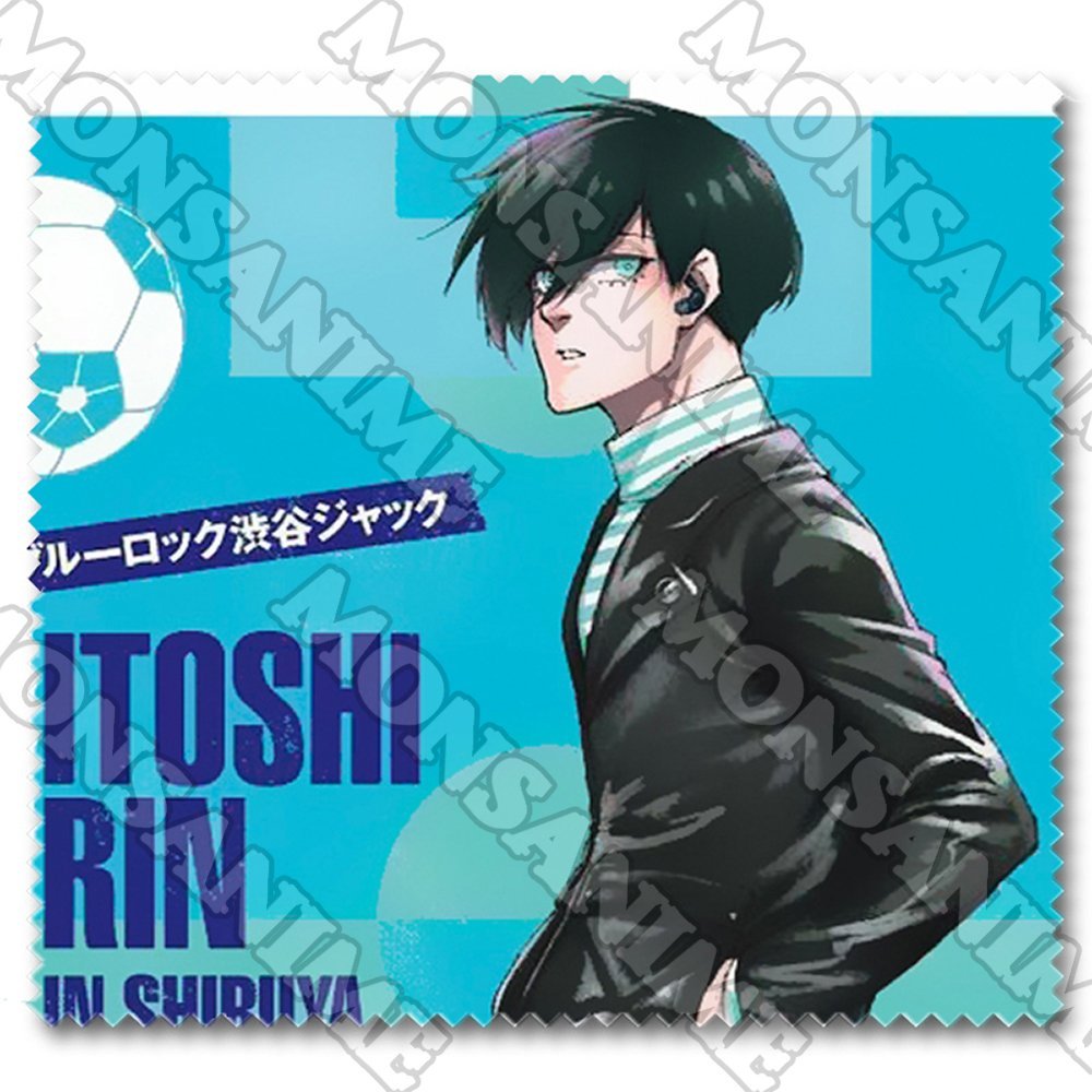 Khăn lau kính BLUE LOCK in hình anime chibi đa năng xinh xắn tiện lợi