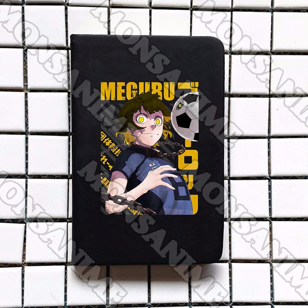 Sổ da cầm tay A6 in hình BLUE LOCK ver NỀN in hình anime chibi ghi chép tiện lợi