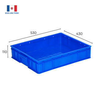 Sóng nhựa bít Nhựa Long Thành HS006-SB L530 x W430 x H110 ± 10mm