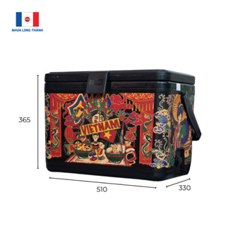 Thùng giữ nhiệt Fami Matte Black Edition 26L L330 x W510 x H365 ±10mm