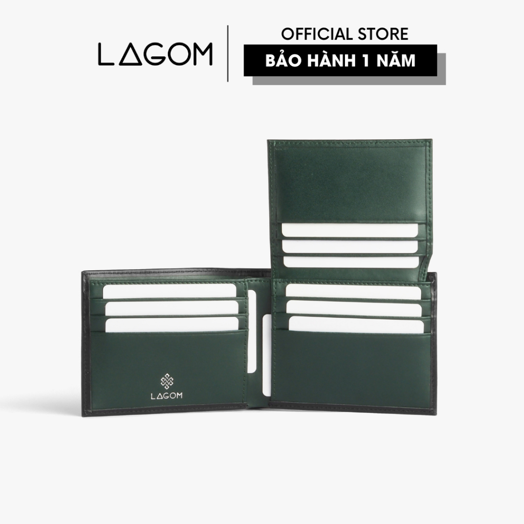 Ví Nam Da Thật LAGOM Compact Wallet phối màu