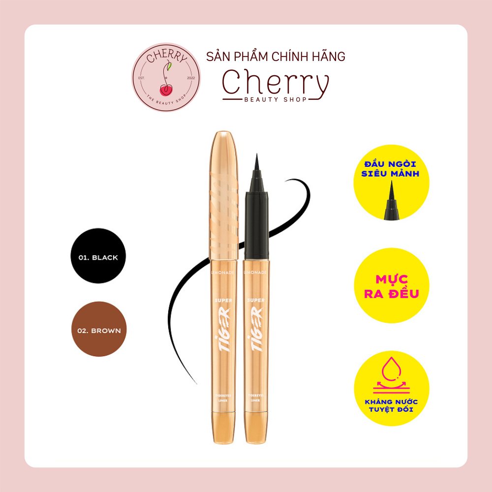 Bút kẻ mắt siêu mảnh Lemonade SuperTiger Micro Eyeliner 1g