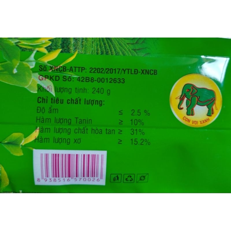 Trà dứa con voi xanh 240gr - Trà Lài 170gr - Trà Sen 300gr