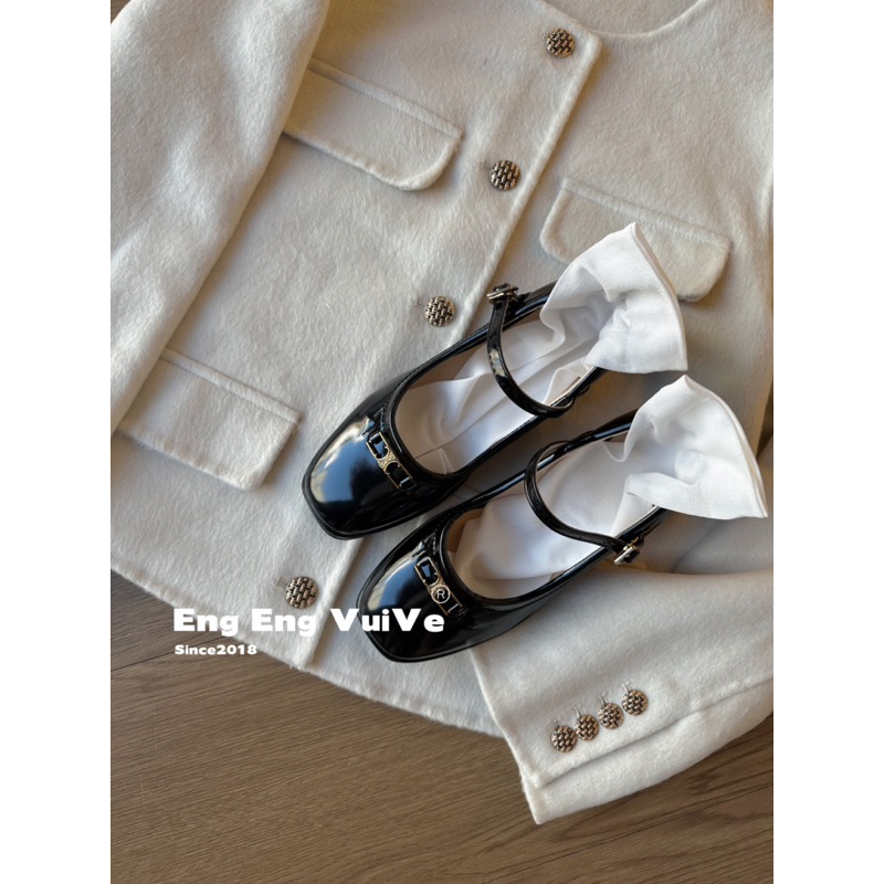 Giày Cao Gót Tiểu Thư Đính Charm ~ 4.5cm