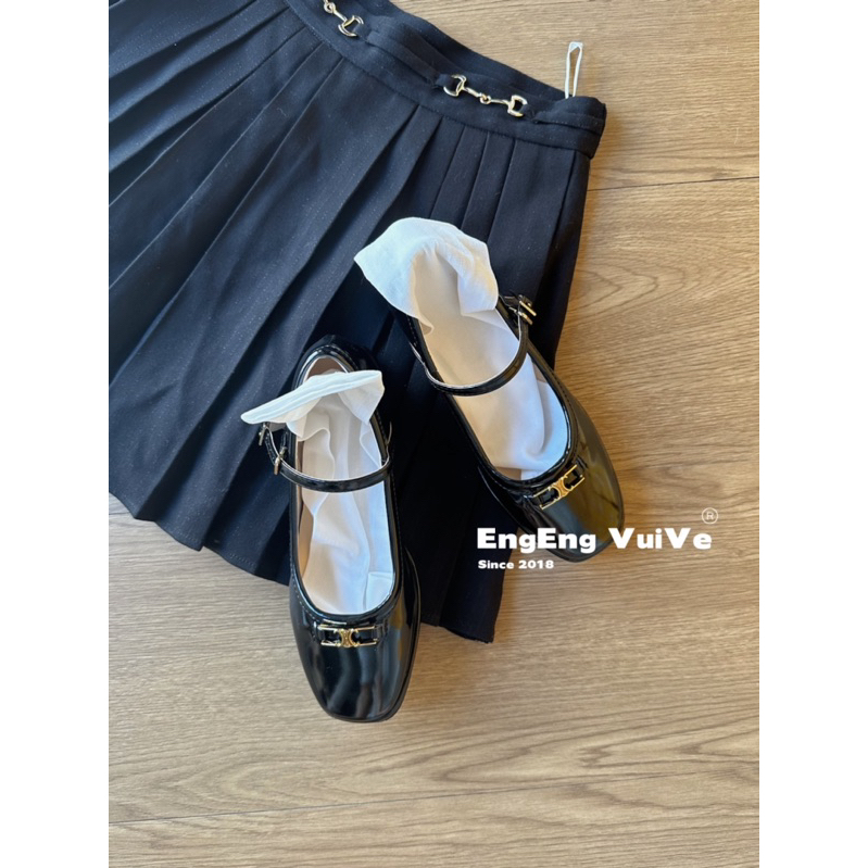 Giày Cao Gót Tiểu Thư Đính Charm ~ 4.5cm