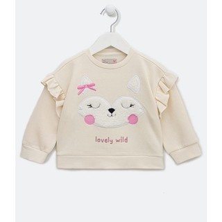 Ad2327 áo nỉ bg màu be lovely wild