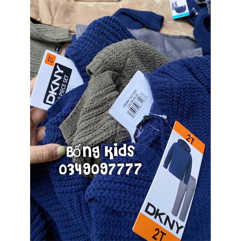 Bộ Len Hoodie Bé Trai Quần Kaki DYNK