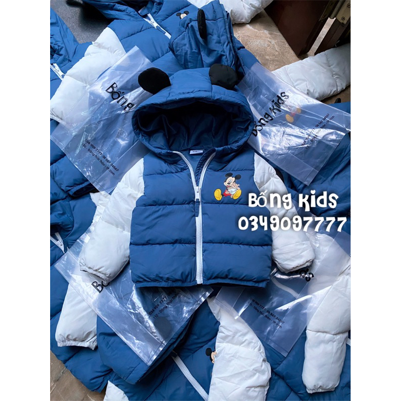 Áo Phao Bé Trai Mickey Tai Nổi Xanh Dương C&A