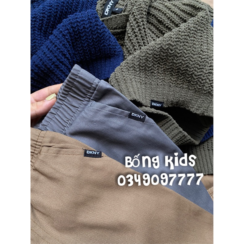Bộ Len Hoodie Bé Trai Quần Kaki DYNK