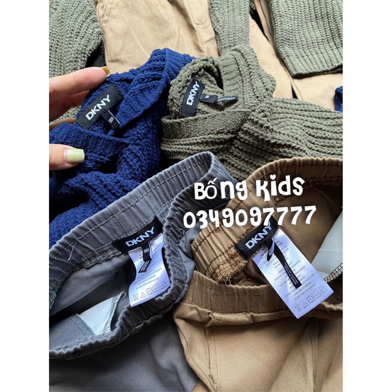 Bộ Len Hoodie Bé Trai Quần Kaki DYNK
