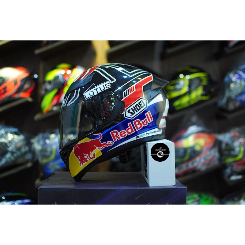 Tem Redbull dán mũ bảo hiểm fullface