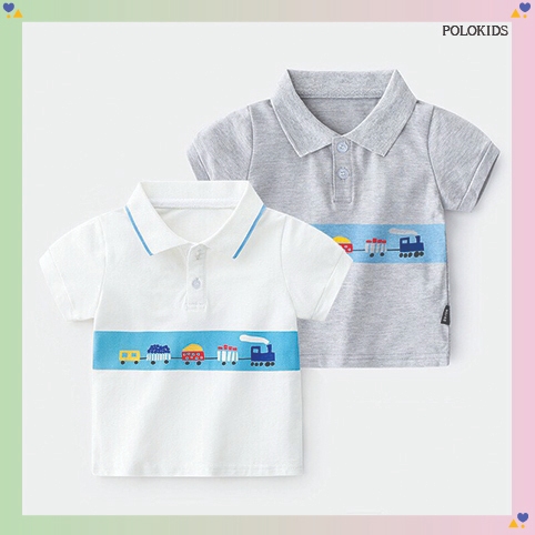 ÁO POLO BÉ TRAI TRẺ EM 2,3,4,5,6 TUỔI HÀN QUỐC CỔ SỌC GIÁ RẺ POLOKIDS IN HÌNH Ô TÔ ĐẸP 100% COTTON THOÁNG MÁT, MỂM MỊN