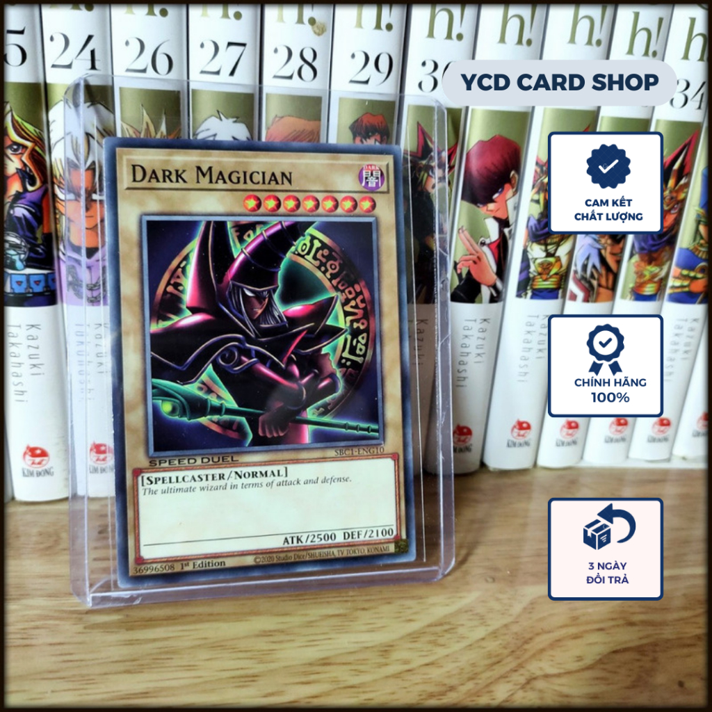 Thẻ bài Yugioh Chính Hãng Dark Magician   - Common