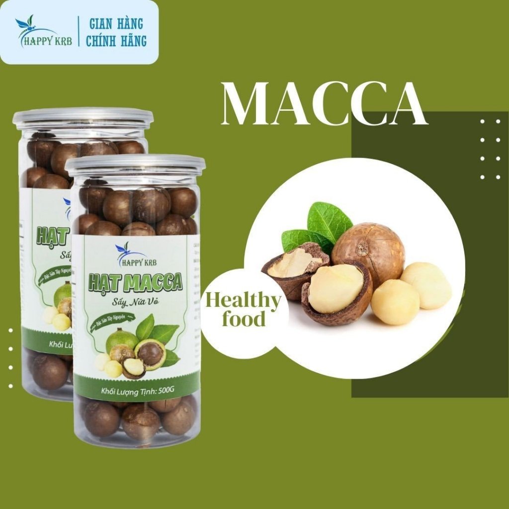 Hạt MACCA CAO CẤP HAPPY KRB 500Gr