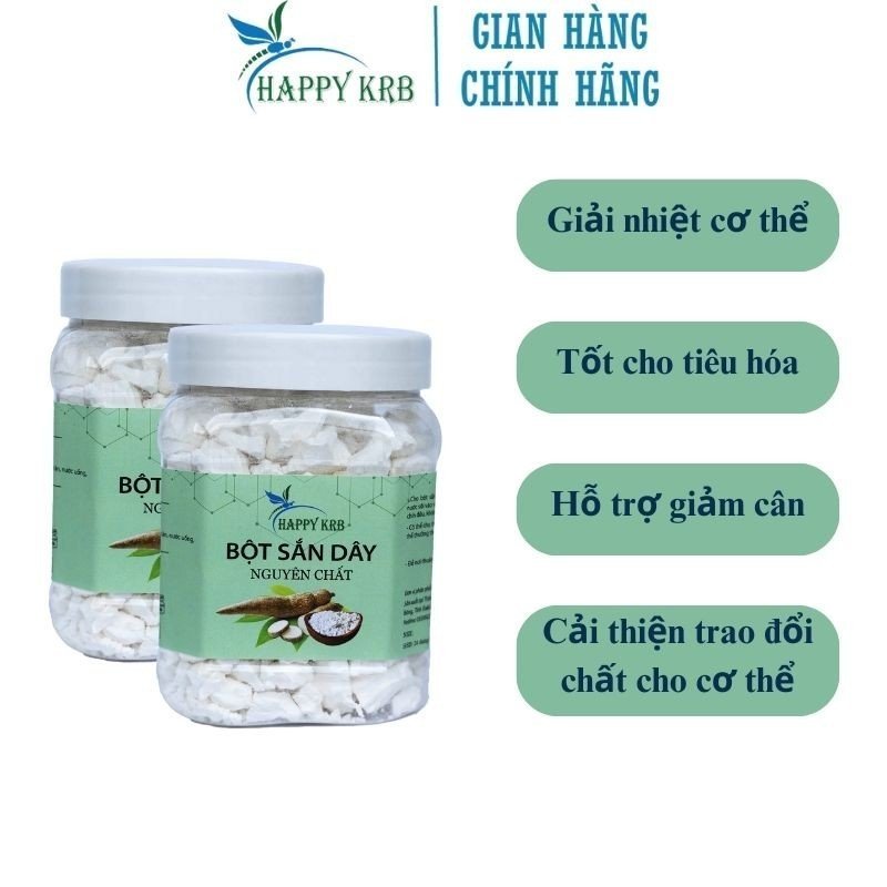 Bột Sắn Dây Nguyên Chất HAPPY KRB 100g- 500g Không Pha Trộn