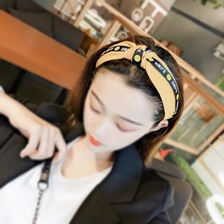 Cài tóc phối vải smile - Băng đô tóc smile