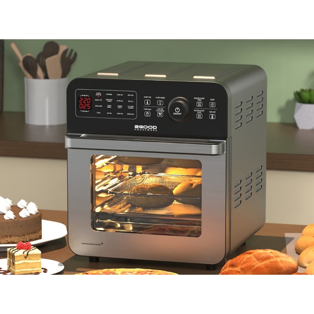 Nồi Chiên Không Dầu 2GOOD Vortex S20  - Hàng Chính Hãng