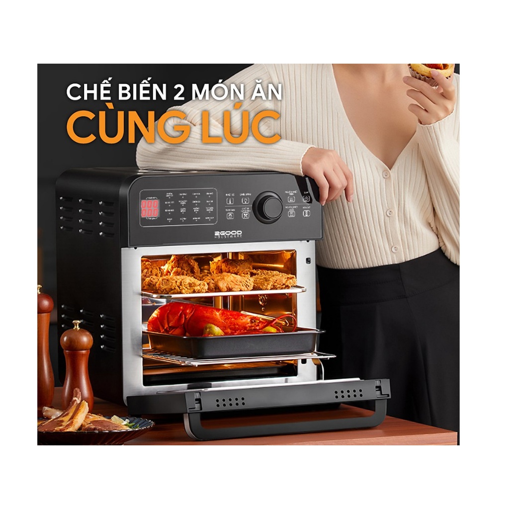 Nồi Chiên Không Dầu 2GOOD Vortex S20  - Hàng Chính Hãng