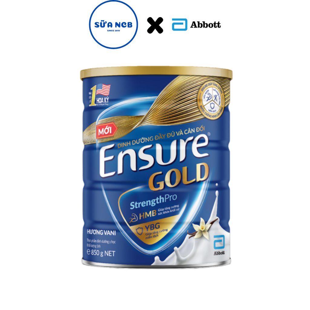 Sữa bột Ensure Gold Hương Vani Abbott - Lon 400g và 800g - Dinh Dưỡng Đầy Đủ
