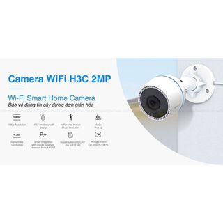 Camera IP Wifi Ngoài Trời Ezviz C3WN 2MP thay mã mới H3C 2MP có Mic thu âm, góc rộng
