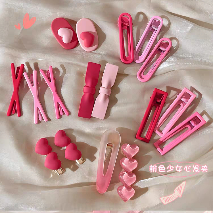 Kẹp tóc sét 19 Món Cặp Tóc Mái Hình Cá Mập Màu Hồng Ngọt Ngào Dễ Thương Cho Bạn Gái