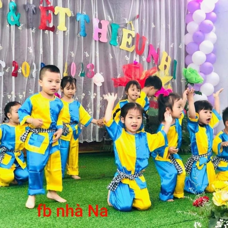 Bộ bà ba mẫu ghép bé trai bé gái size 8 - 25ky