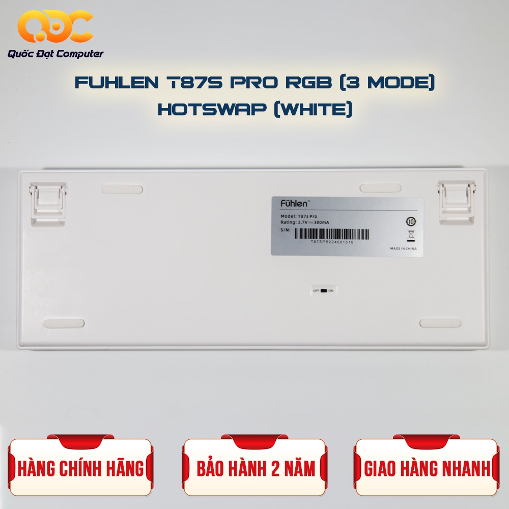 BÀN PHÍM CƠ FUHLEN T87S PRO RGB 3-MODE/ HOTSWAP