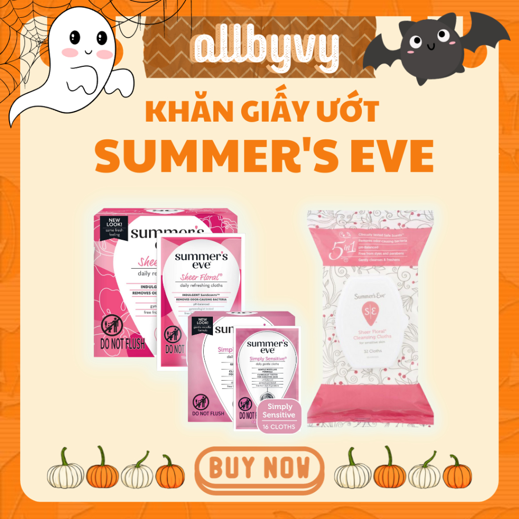 allbyvy | KHĂN GIẤY ƯỚT SUMMER'S EVE