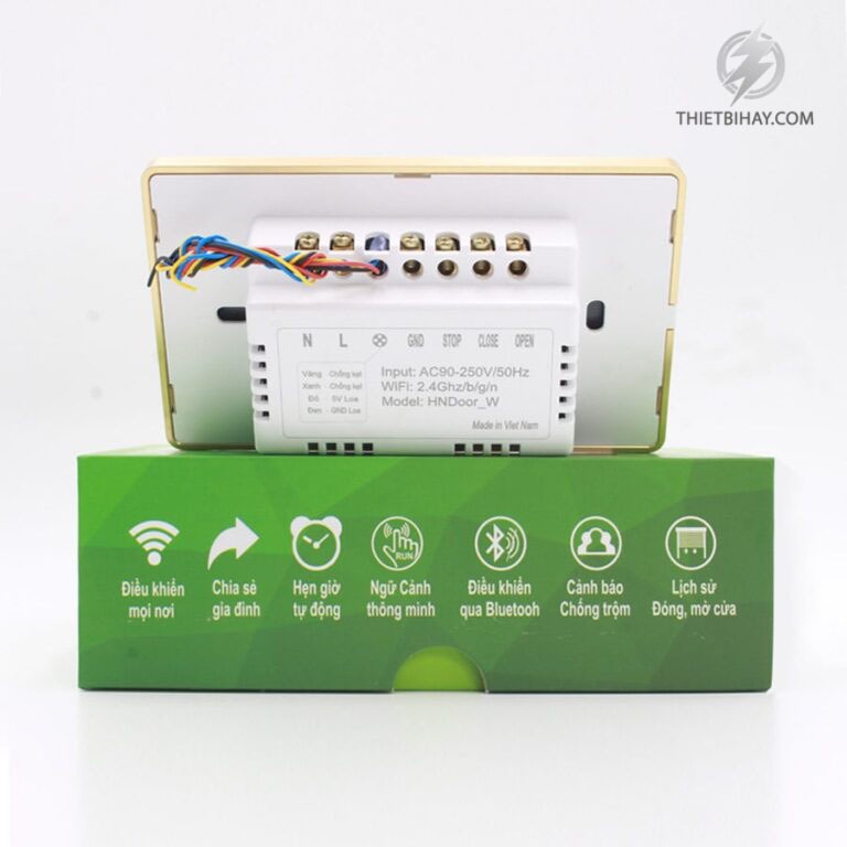 BH1 năm chính hãng Công tắc cửa cuốn thông minh Hunonic Door