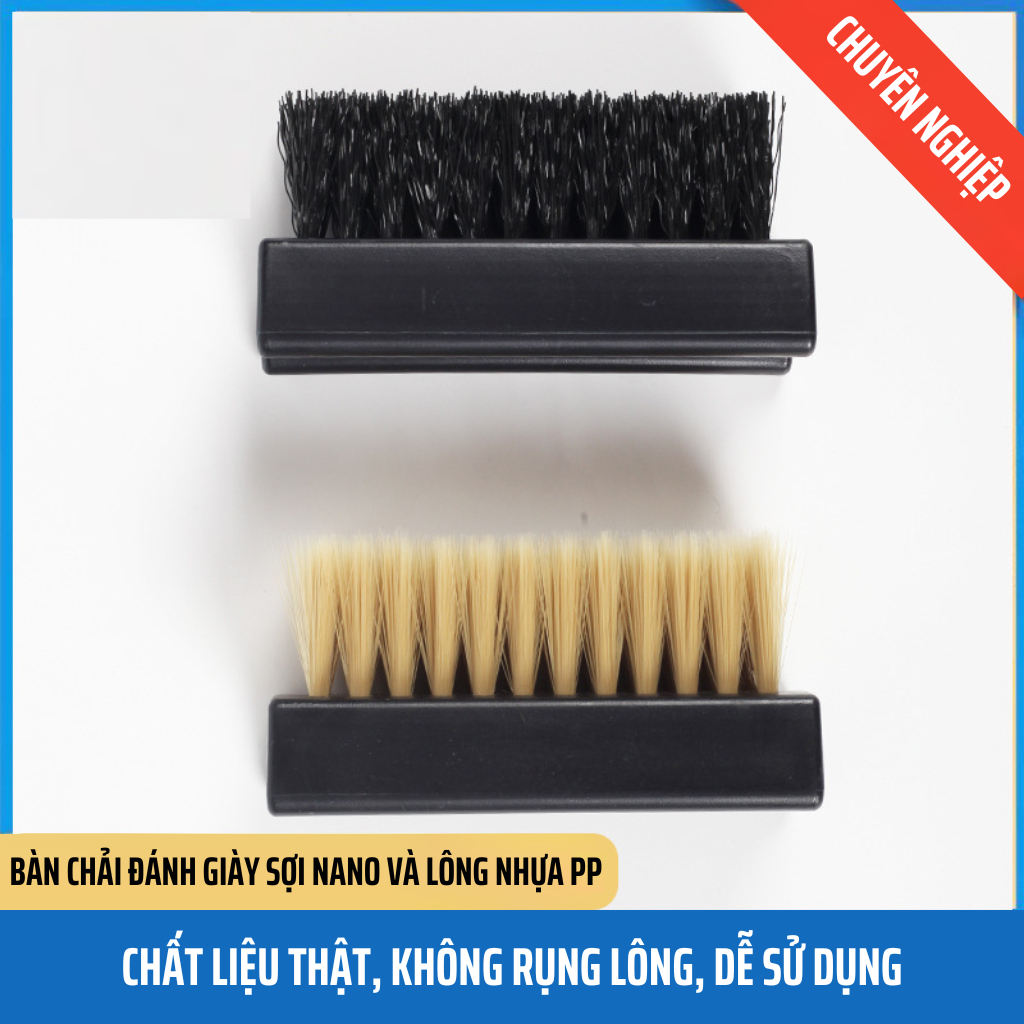 Bàn Chải Đánh Giày Chuyên Dùng Đánh Giày Vải, Sneaker, Giày Da Lộn Nội Thất Ô Tô, Đồ Nỉ Lông Mềm Và Lông Cứng
