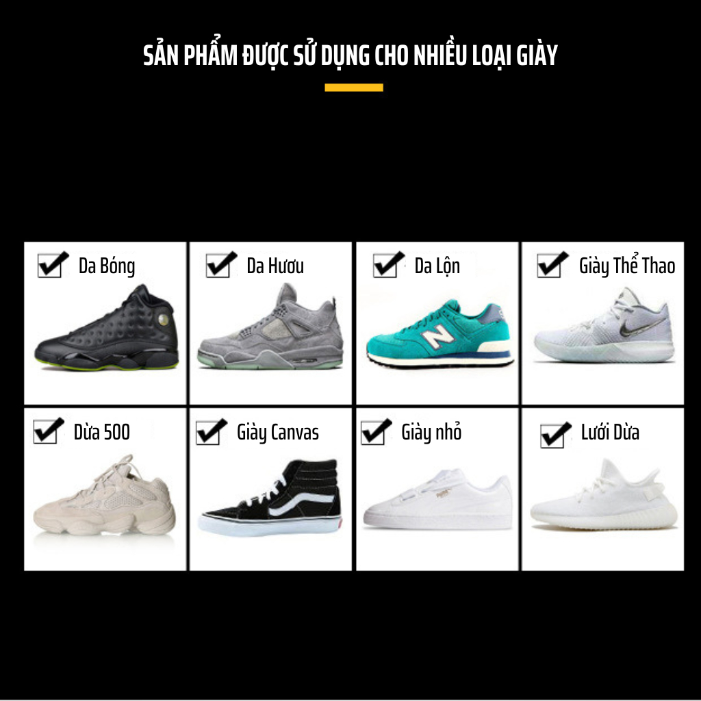 Bàn Chải Đánh Giày Chuyên Dùng Đánh Giày Vải, Sneaker, Giày Da Lộn Nội Thất Ô Tô, Đồ Nỉ Lông Mềm Và Lông Cứng