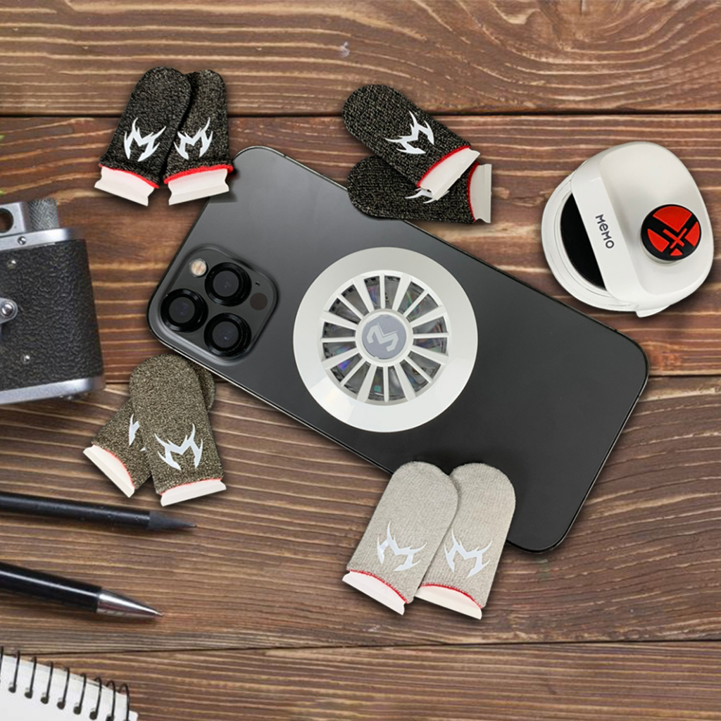 Găng tay gaming chống mồ hôi Memo V3 phiên bản cảm ứng siêu nhạy sợi carbon chơi game mobile Liên Quân FF COD PUBG