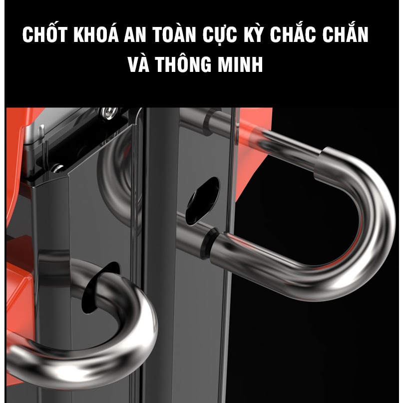 Thang nhôm gấp đa năng DIY MTL-43 chiều cao sử dụng tối đa chữ A 1.6M, chữ I 3.3M