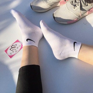 Tất Vớ Nike Trắng Thể Thao Cổ Ngắn Cổ Trung Cổ Cao Nam Nữ Vải Dệt Kim