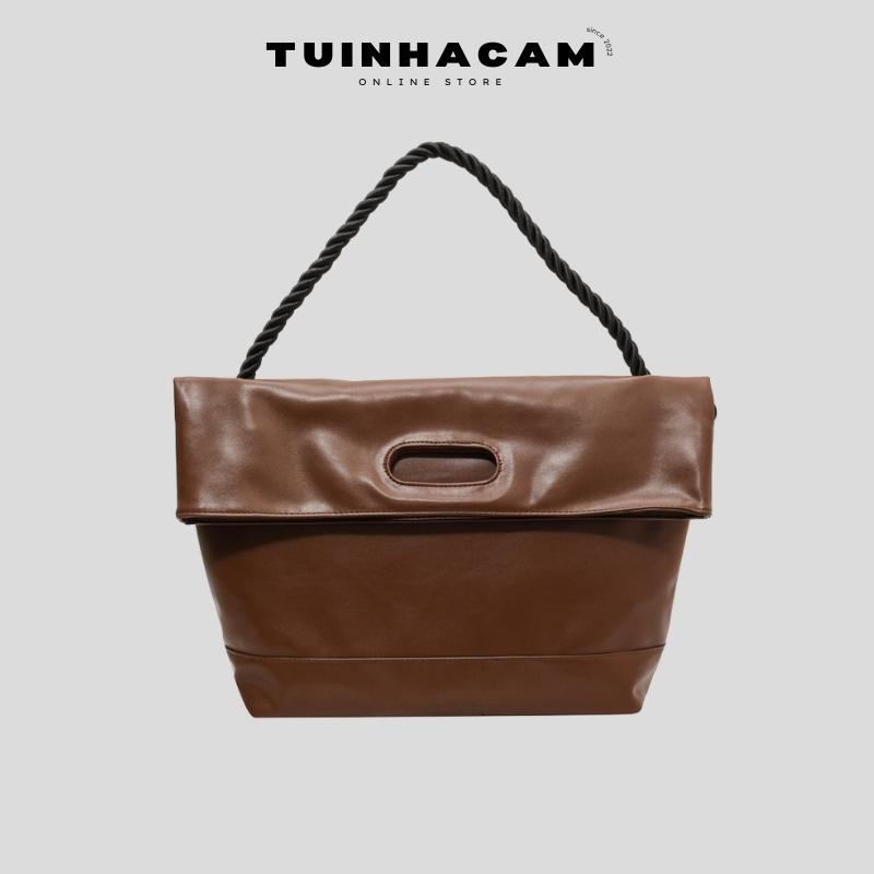 Túi tote da mềm Tuinhacam túi xách đeo chéo đa năng sức chứa lớn thời trang nữ - TNC028