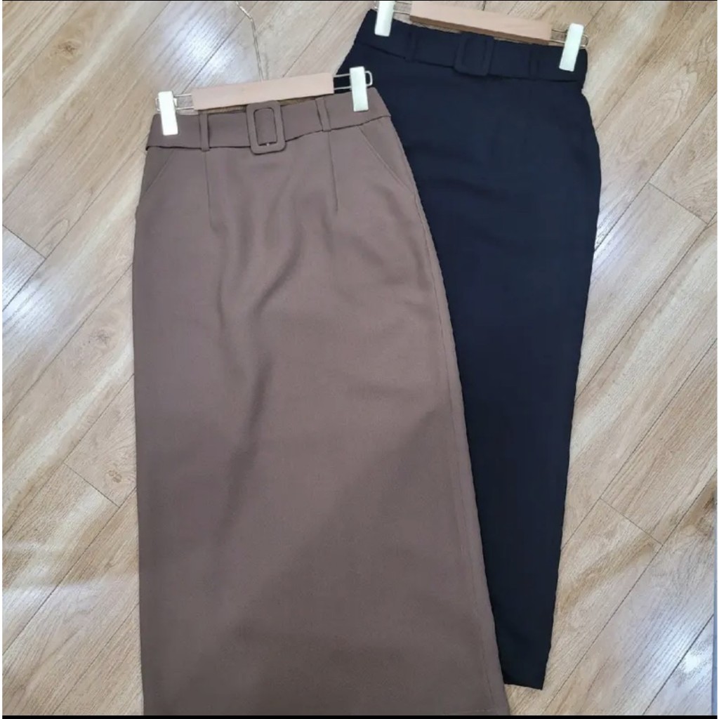 Chân Váy Công Sở Suông 90cm_ Kèm Đai_Có Lót Váy, Chất Vải Vitex,Chân Váy Che Khuyết Điểm,Chân Váy Công Sở_CV56