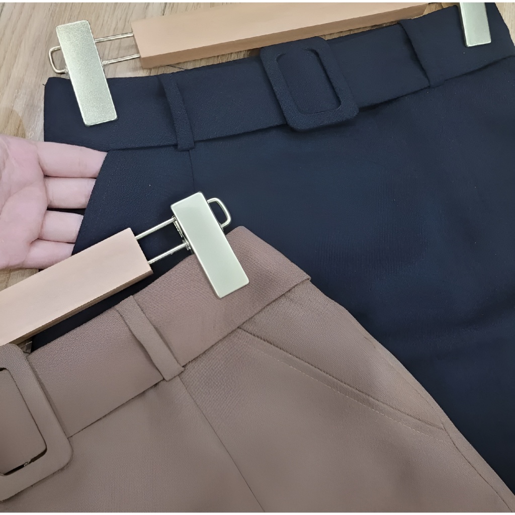 Chân Váy Công Sở Suông 90cm_ Kèm Đai_Có Lót Váy, Chất Vải Vitex,Chân Váy Che Khuyết Điểm,Chân Váy Công Sở_CV56