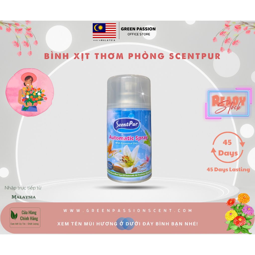 Bình xịt thơm phòng cao cấp ScentPur